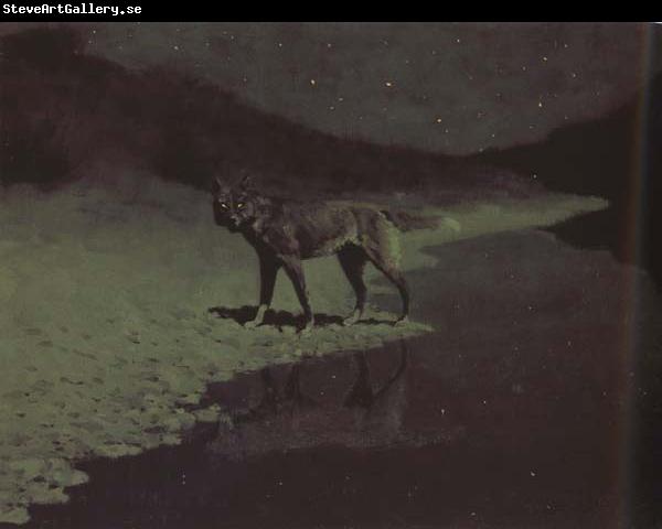Frederic Remington Moonlight,Wolf (mk43)